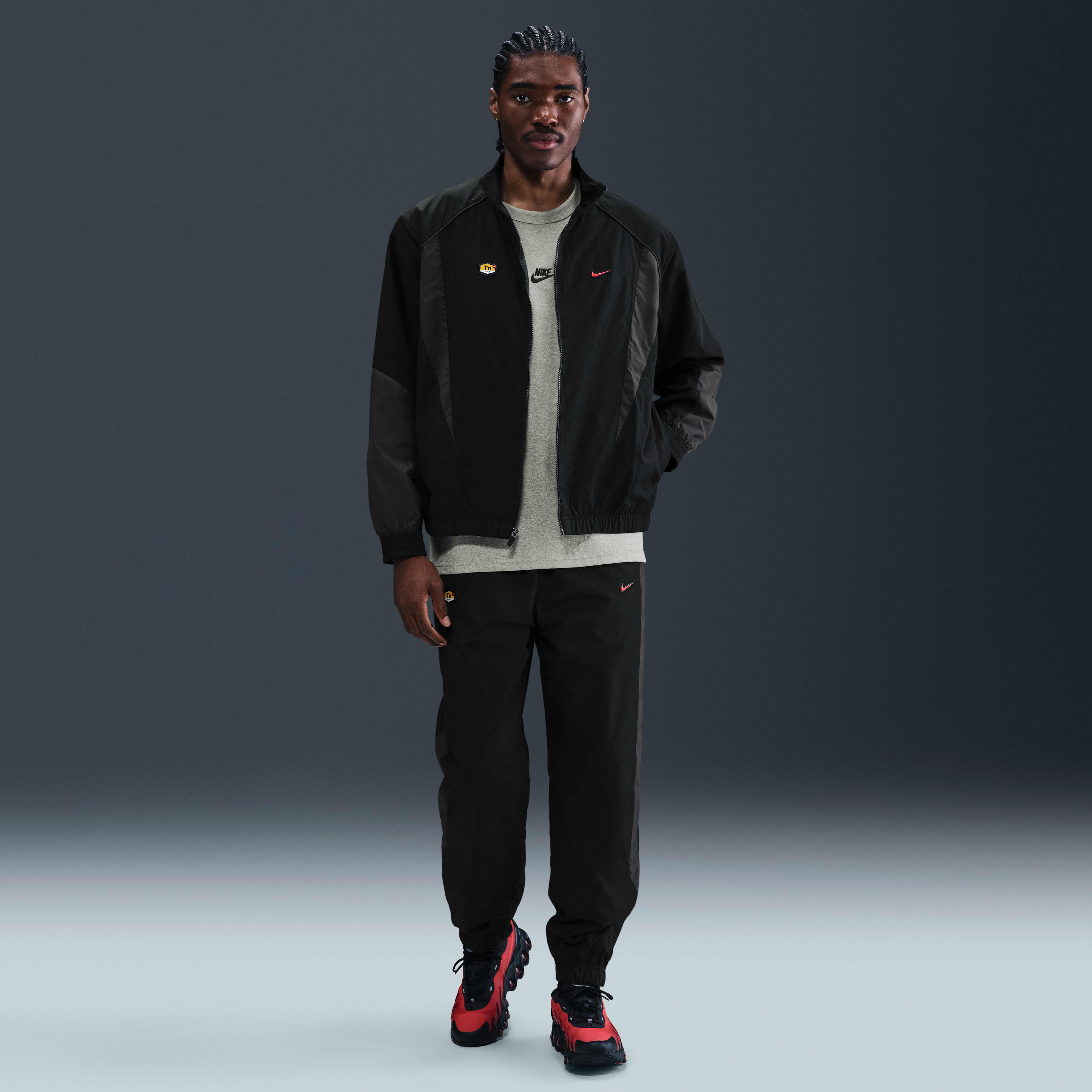 ウォーキング・ランニングウェア SS2007 NIKE 2PC TRACK JACKET & TROUSERS Nike Sportswear Air Men's Jacket Multicolor HM0167-025